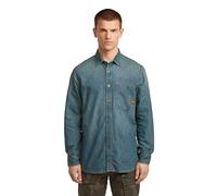 Langarmshirt G-STAR "Regular One-Pocket Shirt", Damen, Gr. XXL, vintage gold digger, Obermaterial: 82% Baumwolle, 18% Polyester, Shirts Langarmshirt (88090341-XXL) vintage gold digger