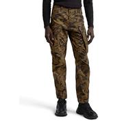G-STAR Herren Rovic Zip 3D Regular Tapered Hose, Mehrfarben (Shadow Olive Island camo D02190-D553-G739), 33W / 32L