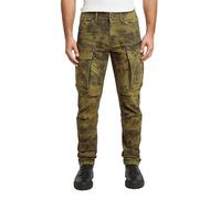 G-STAR Herren Rovic Zip 3D Regular Tapered Pants Pants, Mehrfarben (Vintage Dust Dark Olive Forest Camo D02190-e081-h584), 34W / 34L