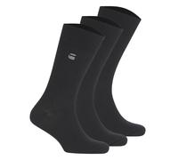 G-STAR Herren Socken, 3er Pack - SAGE, Dress Socks, Logo, einfarbig 40-43 Schwarz