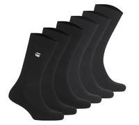 G-STAR Herren Socken, 6er Pack - SAGE, Dress Socks, Logo, einfarbig Schwarz/Dunkelblau 40-43
