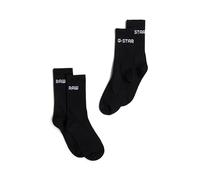 G-Star Herren Sport Socken 2-Pack, Schwarz (dk black D24884-D644-6484), 35-38