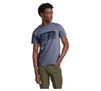 G-Star Herren Stacked Old Skool Logo T-Shirt, Beige (Elephant Skin D25092-C812-G106), L