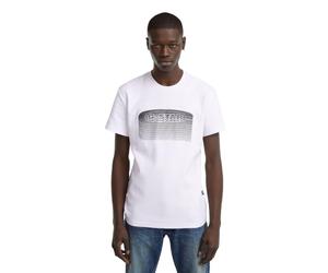 G-Star Herren Stacked Old Skool Logo T-Shirt, Weiß (White D25092-C812-110), L