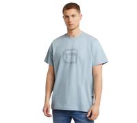 G-Star Herren Stitch Burger Logo Loose T-Shirt, Blau (Faze Blue D25672-C336-6481), M