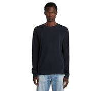 G-STAR Structure Ribbed Knit Pullover Dunkelblau L salute D26781-C868-C742-L