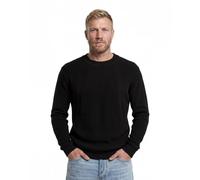 Longpullover G-STAR "Structure Knit Pullover", Herren, Gr. M, dk schwarz, Obermaterial: 100% Baumwolle, Pullover Longpullover (89080653-M) dk schwarz