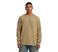 G-STAR Structured Tweeter Grandad T-Shirt Beige S safari D28592-E383-B444-S