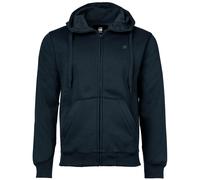 G-STAR Herren Sweat-Jacke - Premium Core, Loungewear, Zipper, Kapuze, einfarbig L Blau