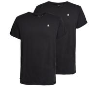 G-STAR Herren T-Shirt, 2er Pack - Lash 2 Pack, Rundhals, Baumwolle Schwarz / M M Schwarz