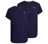 G-STAR Herren T-Shirt, 2er Pack - Lash 2 Pack, Rundhals, Bio-Baumwolle Blau / M M Blau