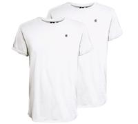 G-Star T-Shirt Herren Lash - 2er-Pack Kurzarm 100% Baumwolle Weiß L