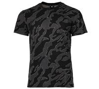 G-STAR Herren T-Shirt - Camouflage, Island Camo, Rundhals, Bio-Baumwolle Schwarz/Grau M