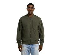 Bomberjacke G-STAR "Tech Bomber", Herren, Gr. M, grau (asfalt), Twill, Obermaterial: 65% Baumwolle, 31% Polyamid, 4% Elasthan, regular fit, Rippbündchen, Jacken Bomberjacke, mit Steppfutter (90606814-