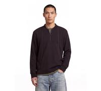 T-Shirt G-STAR "Tweeter A-Line Half Zip T-Shirt", Damen, Gr. XS, dk schwarz, Obermaterial: 100% Baumwolle, Shirts T-Shirt (78362103-XS) dk schwarz