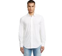 G‑Star Hemd Uniform Slim Langarm Damen – 69% Baumwolle/31% Polyester – Weiß L