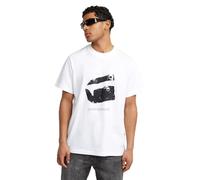G-Star Herren Water Burger Loose T-Shirt, Weiß (White D25690-C336-110), XL