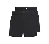G-STAR Herren Web-Boxershorts, 2er Pack - ELM, Woven Boxers, Baumwolle L Schwarz