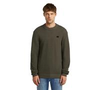 G-Star Raw Strickpullover mit gerippten Abschlüssen in Anthrazit, Größe S