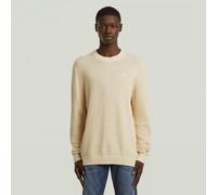G-STAR Honey Comb Structure Knit Weiß XS dark talc D27106-D631-A488-XS