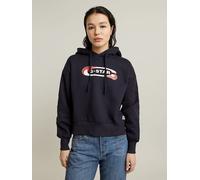 G-Star RAW Old Skool Logo Loose Hoodie Dunkelblau XS D25519-D427-3873-XS