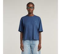 T-Shirt G-STAR "Horizontal Seam Loose Top", Damen, Gr. XXS, mid blau, Obermaterial: 100% Baumwolle, Shirts T-Shirt (93576056-XXS) mid blau