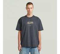 T-Shirt G-STAR "Hyper Graphic Relaxed T-Shirt", Herren, Gr. XL, petrol, Obermaterial: 100% Baumwolle, Shirts T-Shirt (95017510-XL) petrol
