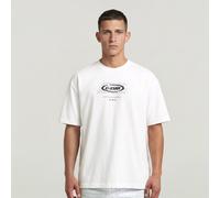T-Shirt G-STAR "Hyper Graphic Relaxed T-Shirt", Herren, Gr. XXL, weiß, Obermaterial: 100% Baumwolle, Shirts T-Shirt (21943210-XXL) weiß