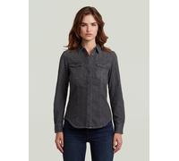 G-Star Jeans-Hemd - Slim fit - in Anthrazit - Größe S | Damen Blusen