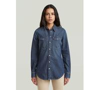 G-Star Jeans-Hemd - Slim fit - in Dunkelblau - Größe M | Damen Blusen