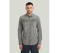 G-Star Jeanshemd in Grau - Größe M | Herren Plussize