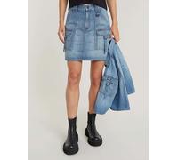 G-Star RAW Women's Skirts Viktoria Utility Mini Skirt wmn, Blau (Sun Faded Thames D24887-D539-G341), 30