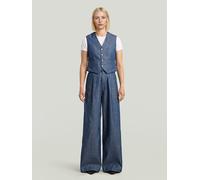 Jeansweste G-STAR "Summer Weste", Damen, Gr. S, raw denim, Obermaterial: 82% Baumwolle, 18% Polyester, Westen (46288957-S) raw denim