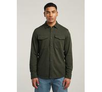 Langarmshirt G-STAR "Jersey Hemd Marine Pockets", Damen, Gr. M, asfalt, Obermaterial: 100% Baumwolle, Shirts Langarmshirt (97202557-M) asfalt