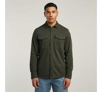 Langarmshirt G-STAR "Jersey Hemd Marine Pockets", Damen, Gr. XS, asfalt, Obermaterial: 100% Baumwolle, Shirts Langarmshirt (97202557-XS) asfalt