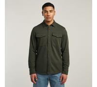 Langarmshirt G-STAR "Jersey Hemd Marine Pockets", Damen, Gr. XXL, asfalt, Obermaterial: 100% Baumwolle, Shirts Langarmshirt (97202557-XXL) asfalt