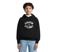 G-STAR Boys Rand Hoodie Sweatshirt Schwarz 10 dark black D29785-01-6484-10