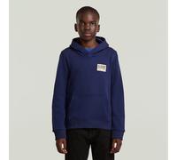G-STAR Jungen Hooded Sweatshirt Originals Patch Mittelblau 10 ballpen blue D24990-01-1822-10