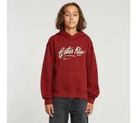 G-STAR Jungen Hoodie Loose Brushed Rot 6 Dark Baron D25896-01-4749-6