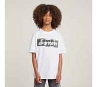 G-STAR Jungen T-Shirt Boxy Weiß 12 white D25880-01-110-12