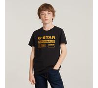 G-STAR Jungen T-Shirt G-Star Originals Schwarz 6 dark black D24912-01-6484-6