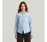 G-STAR Kick Slim Hemd Hellblau S sun faded blue mist D28403-D252-G342-S