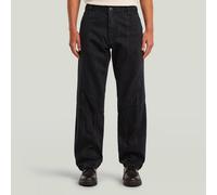Regular-fit-Jeans G-STAR "Kitoh Relaxed Tapered Jeans", Herren, Gr. 36, Länge 34, worn in schwarz obsidian, Obermaterial: 100% Baumwolle, Jeans (42785819-36) worn in schwarz obsidian