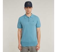 G-STAR Knitted Poloshirt Mittelblau M niagara D25960-D997-G988-M