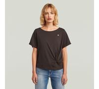 T-Shirt G-STAR "Knot T-Shirt", Damen, Gr. XS, deep braun, Obermaterial: 100% Baumwolle, Shirts T-Shirt (83878066-XS) deep braun