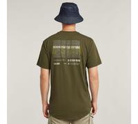 G-star Lash Back Gr Kurzarm-t-shirt M Shadow Olive