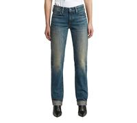 5-Pocket-Jeans G-STAR "G-STAR Lennoxx Slim Straight Jeans", Damen, Gr. 32, Länge 32, blau (antique faded blauschist), Obermaterial: 75% Baumwolle, 25% Baumwolle, Jeans 5-Pocket-Jeans (64758727-32) ant
