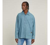 Langarmshirt G-STAR "Long Pocket Boxy Fit", Herren, Gr. S, faded breeze, Obermaterial: 100% Baumwolle, Shirts Langarmshirt (78559847-S) faded breeze