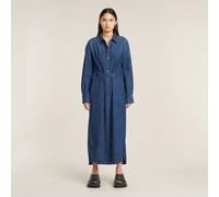 G-STAR Long Tab Shirt Kleid Dunkelblau M worn in windward D25183-D252-G749-M