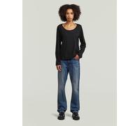 G-STAR Scoop Neck Long Sleeve T-Shirt Schwarz S dark black D30229-336-6484-S